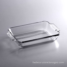 Crystal 1.9L Clear Glass Square Baking Dish